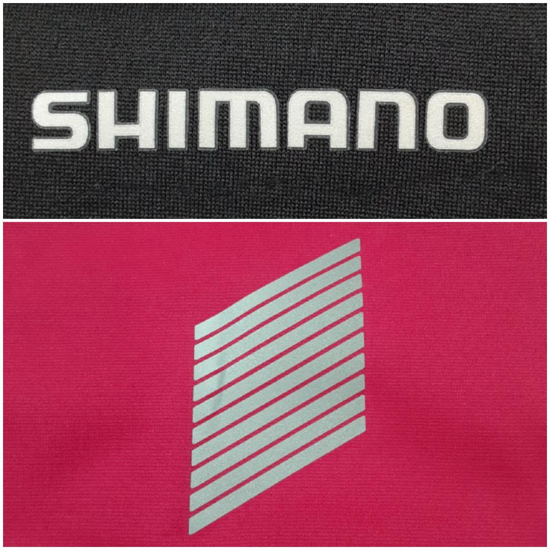 美品◎シマノ パールイズミ サイクリングウェアセットアップ ピンク ネイビー