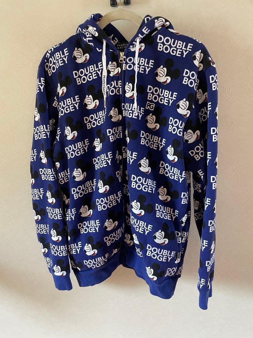 【PEARLY GATES】セットアップ　ネイビー　ミッキーマウス