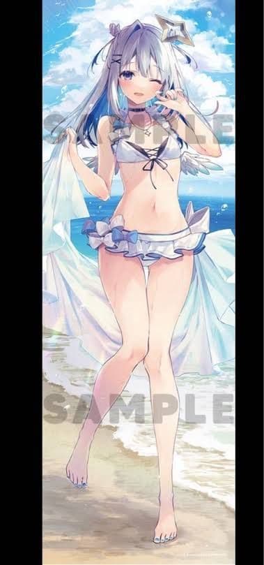 ホロライブ 天音かなた 等身大水着タペストリー