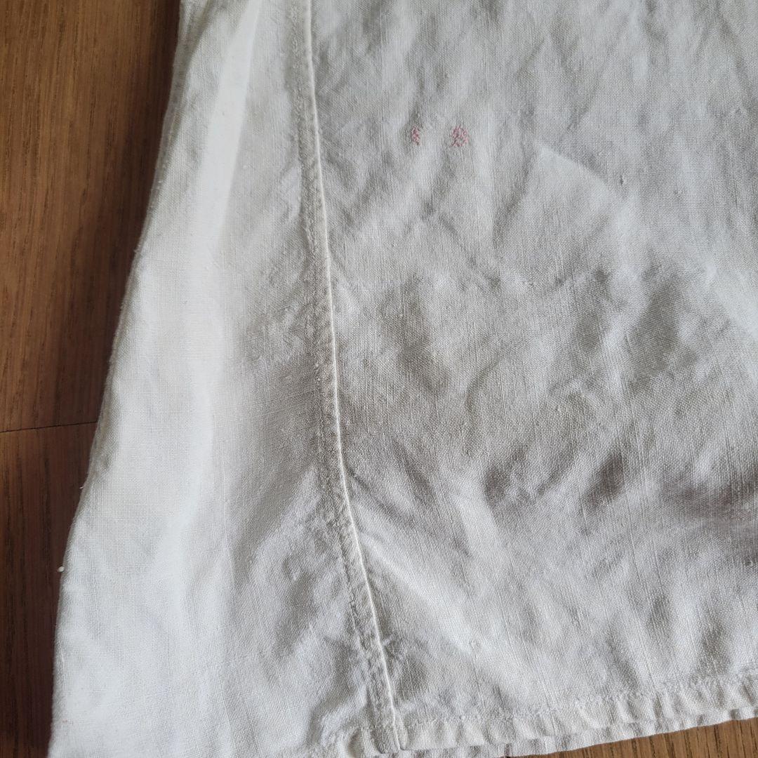 フランス　アンティーク　ワンピース　リネン　B