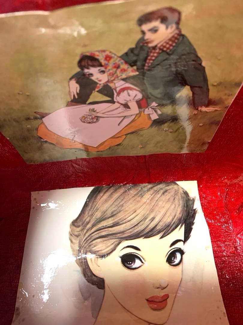 一閑張りバッグ　モダン