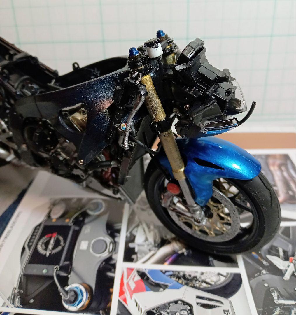タミヤバイクプラモデル1/12HONDACBR1000RR-R塗装済完成品
