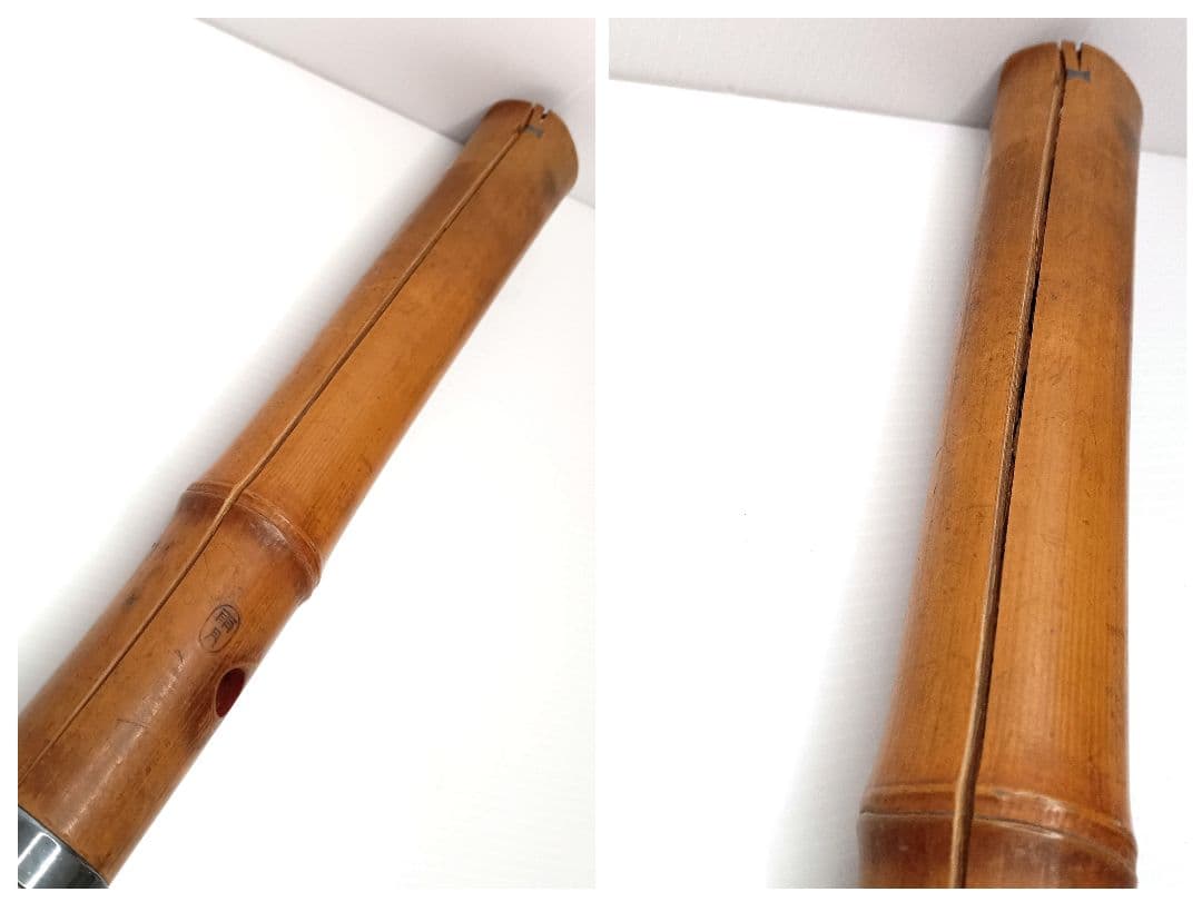尺八 雨月銘 尺八 長さ54cm 1尺8寸 和楽器 本体 中継ぎ ケース付