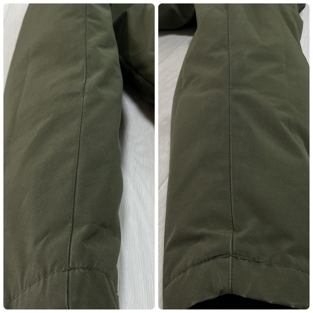 ノースフェイス　ダウンジャケット　ホワイトレーベル　カーキ　メンズS　プロヒート