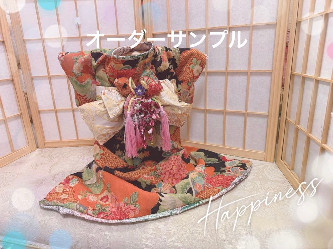 B456.pon2pan2☆犬オーダーお着物☆犬お着物☆犬お引き摺りお着物