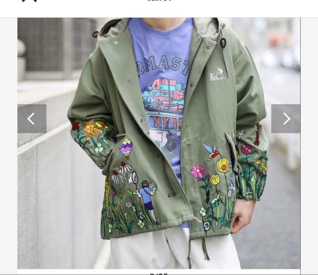 go slow caravan ゴースローキャラバン 植物 昆虫 モッズコート