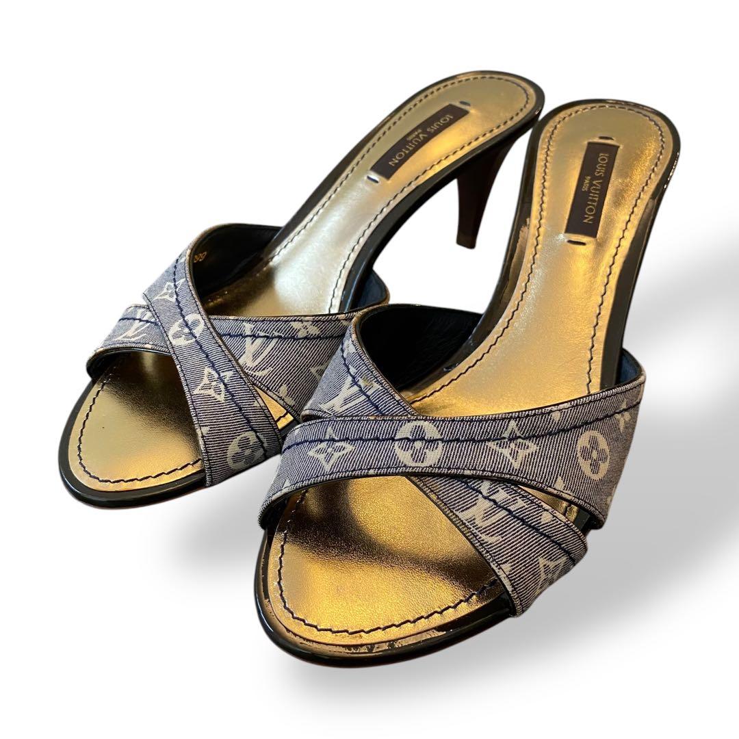 【未使用】LOUIS VUITTON モノグラム　ミュールサンダル　イディール