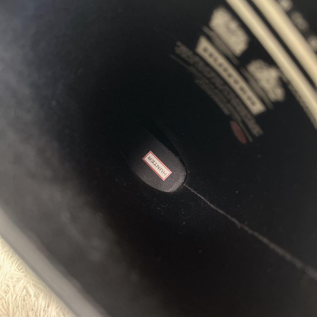 極美品✨HUNTER レインブーツ 黒 ロング ラバー レディース UK6