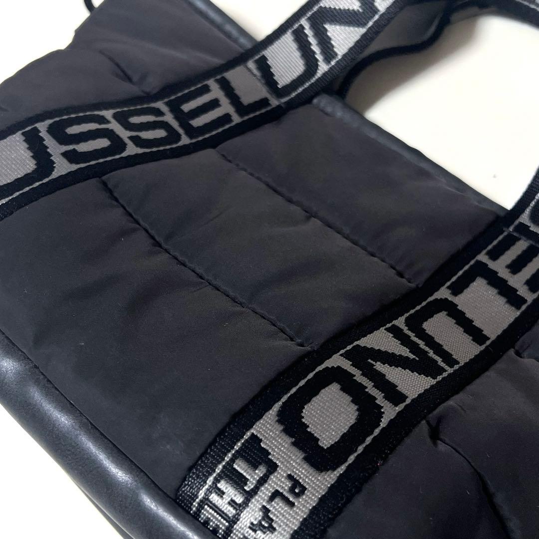 美品 RUSSELUNO ラッセルノ カートバッグ レザー パデッド 黒