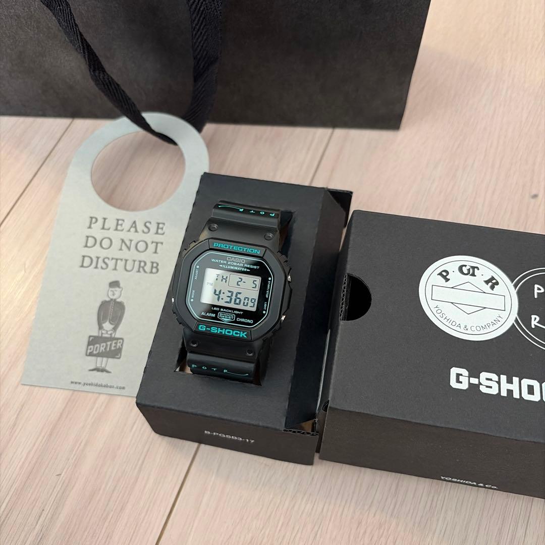 【限定】ポーター　G-SHOCK DW-5600 ブラック