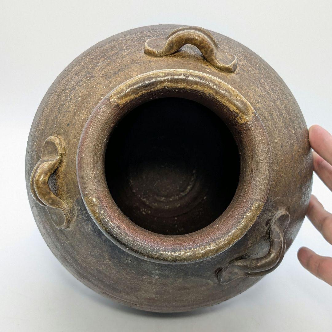 数乗威生 備前焼 三耳壺 三耳壷 花瓶 花器 花入 フラワーベース 花生 華道具