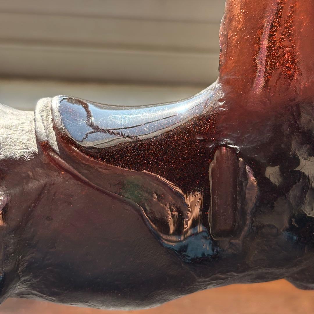 馬 ドームフランス クリスタル ガラス オブジェ 置物 daumfrance