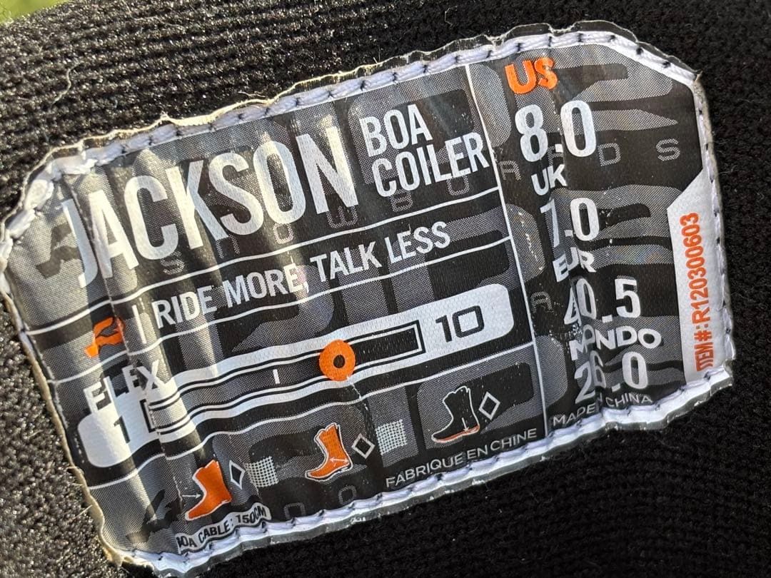 RIDE/スノーボード/boa/ブーツ/26cm/JACKSON/良品/US8