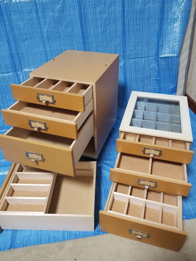 アクセサリー収納BOX(分離型・キャスター付き)