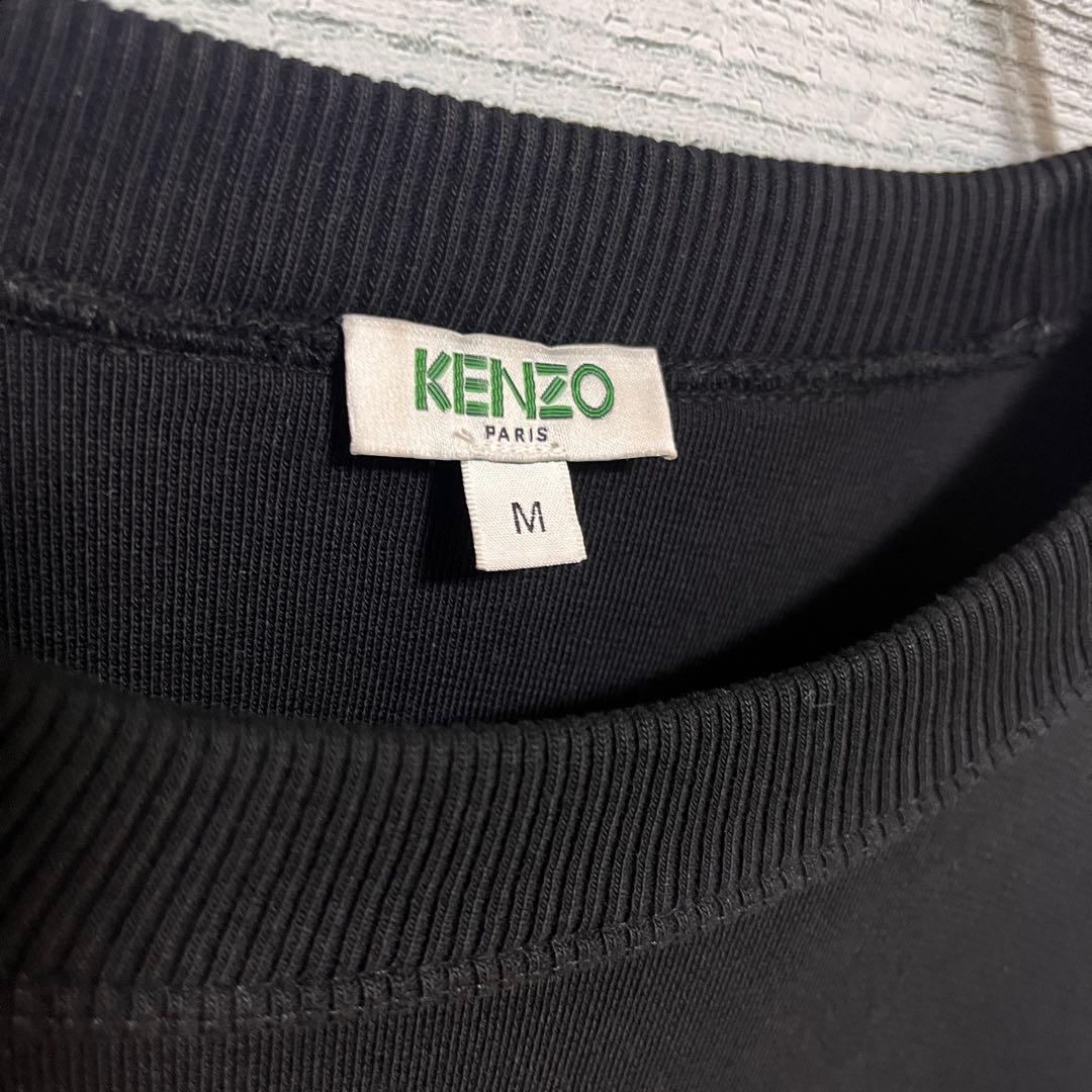 t153【美品】ケンゾー 刺繍 ビッグ センターロゴ スウェット 入手困難 希少