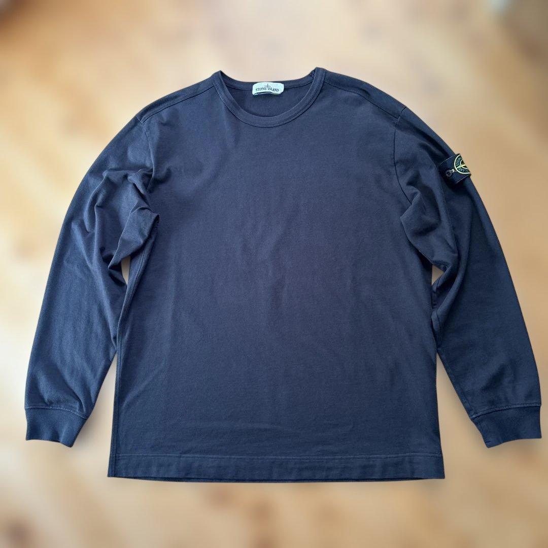 STONE  ブラック ロングスリーブ Tシャツ