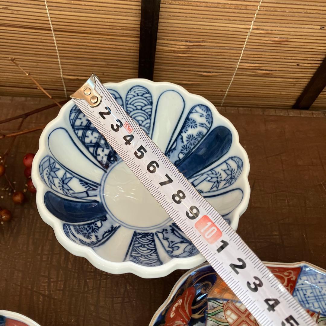 アンティーク　古伊万里　骨董　和食器 手描き色絵 6点セット