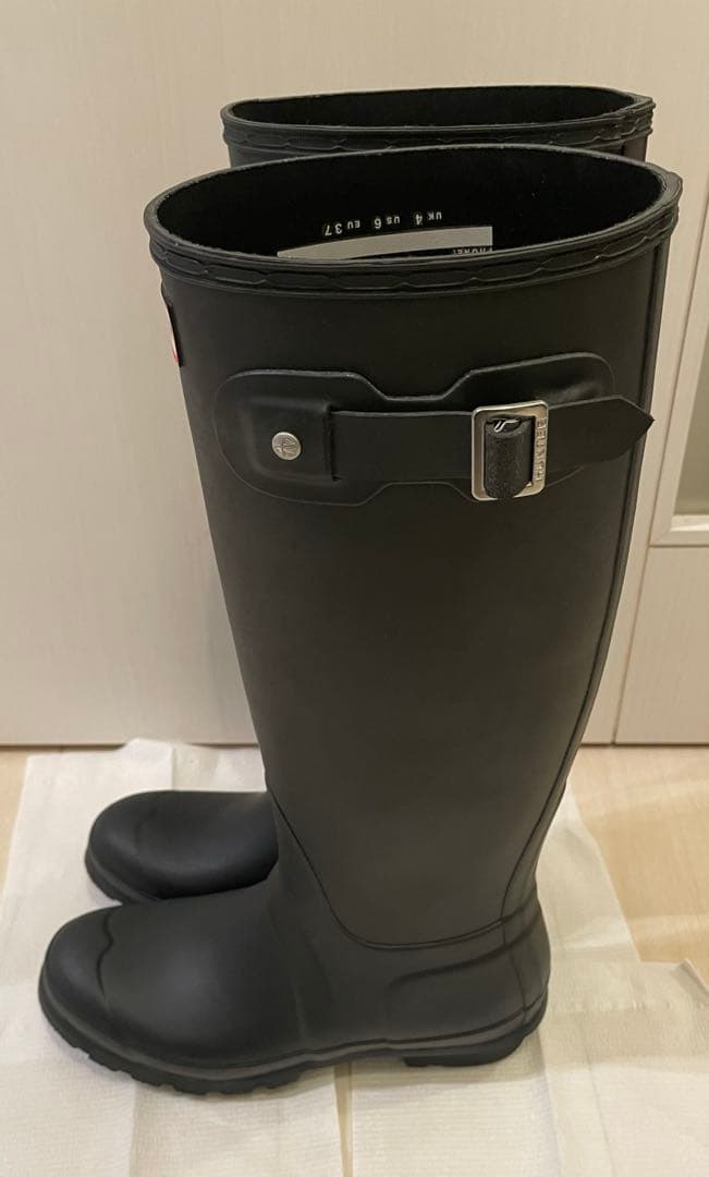 ハンター　ブーツ　UK4 US6 EU37 ブラック　ロングブーツ