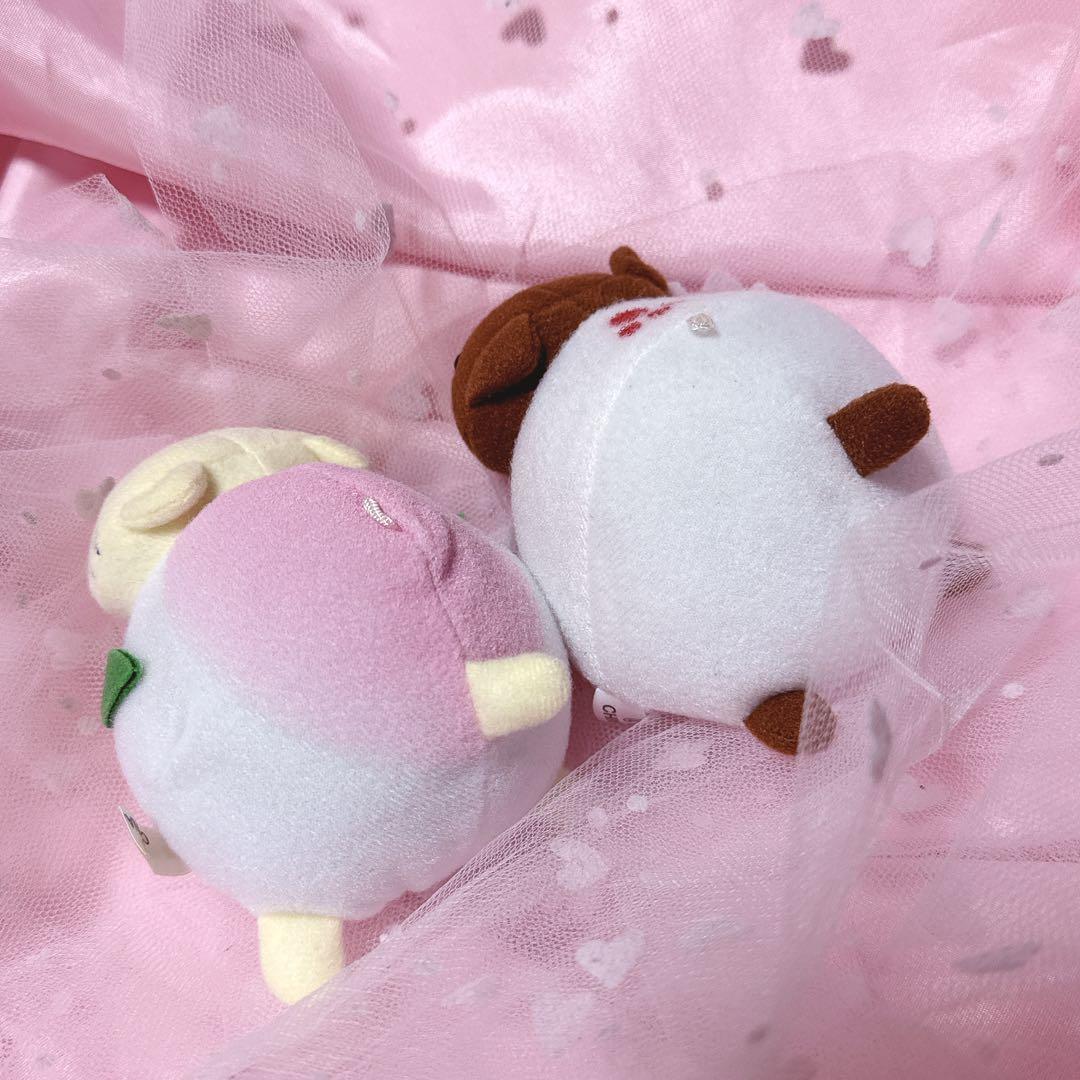 にゃんにゃんにゃんこ ぬいぐるみ 桃まん 餡まん