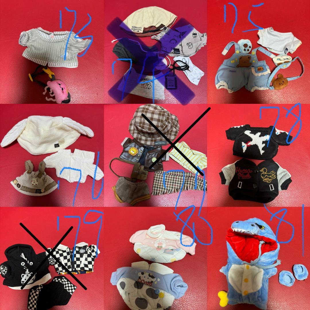 無属性ぬいぐるみ服　20cm 62セット