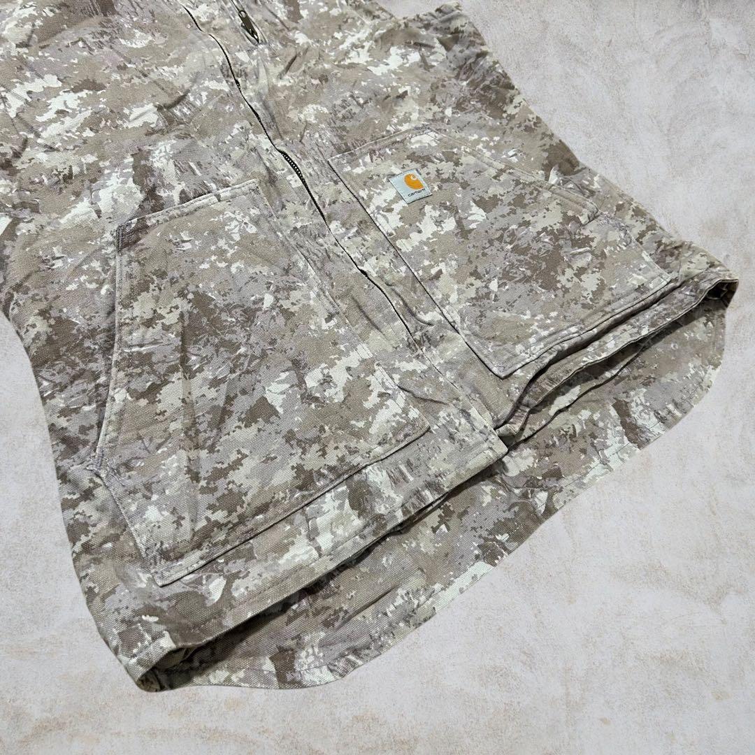 『Carhartt』カーハート　ダックベスト　ワークベスト　ジャケット　迷彩柄