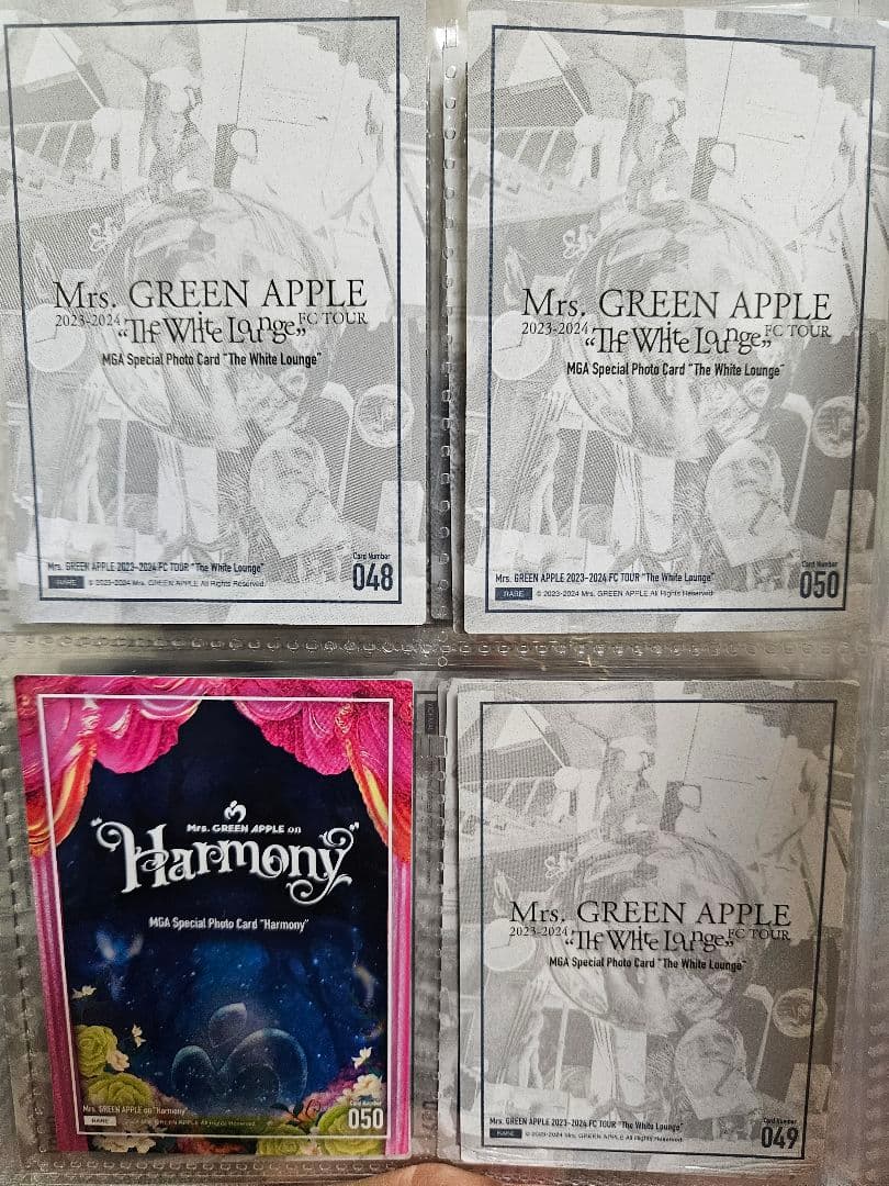 【レア含コンプリート】ミセスホワイトラウンジフォトカード＋ハーモニー若井レア