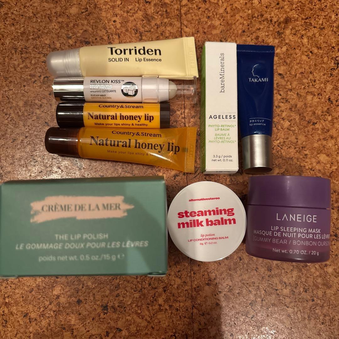 リップケア　リップクリーム　エッセンス　スクラブ　グロス　9点セット