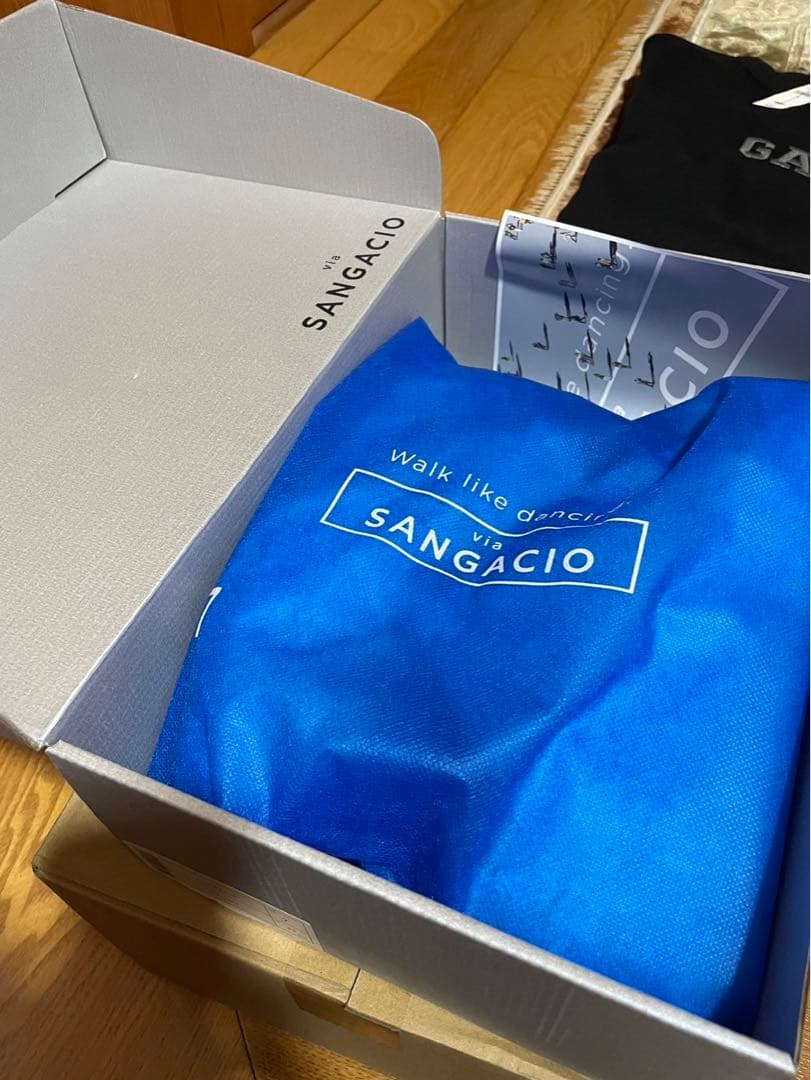 a*u様 サンガッチョ　SANGACIO ホワイト スニーカー ベルクロ　スニー