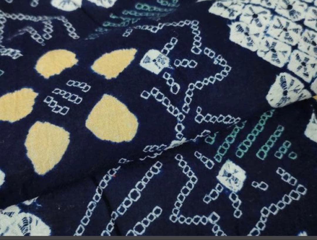 粋で大人な浴衣 ◆ 有松絞り 草花文 柄も仕立ても素晴らしいお勧めの逸品