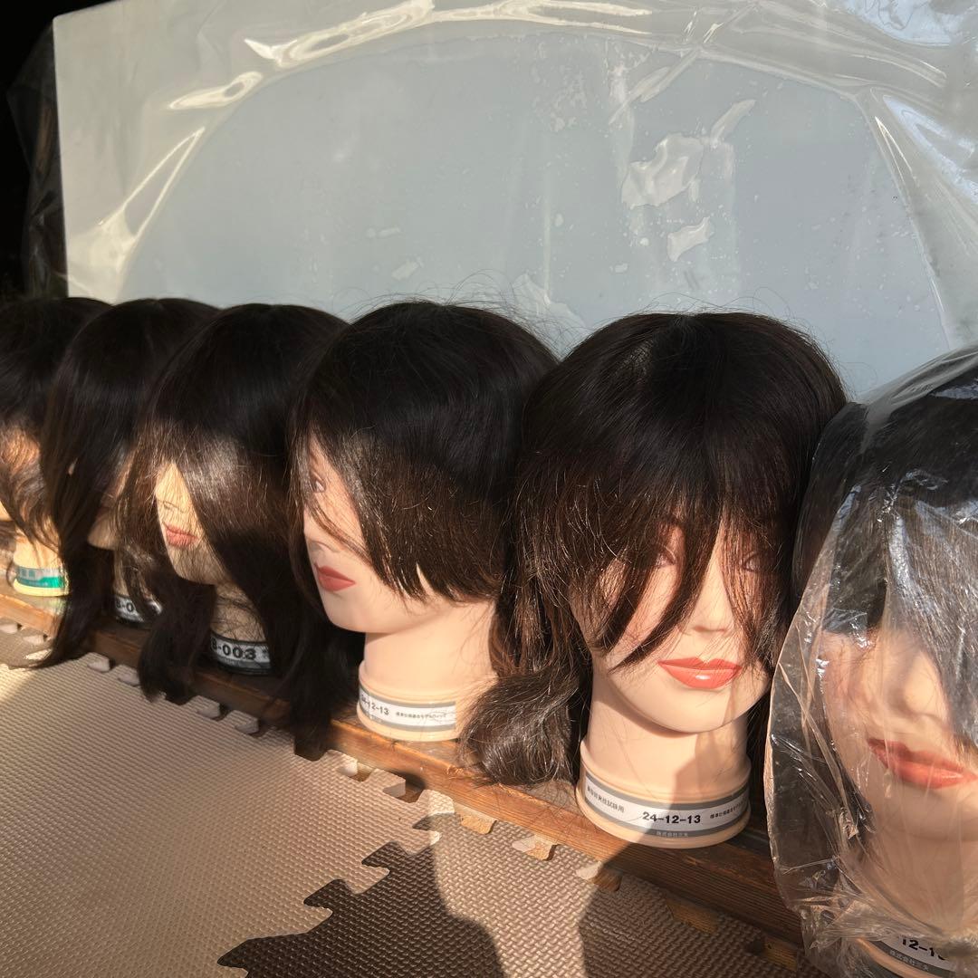 美容師実技試験用ウィッグ　三矢24-12-13他　12月16日以降価格上がります