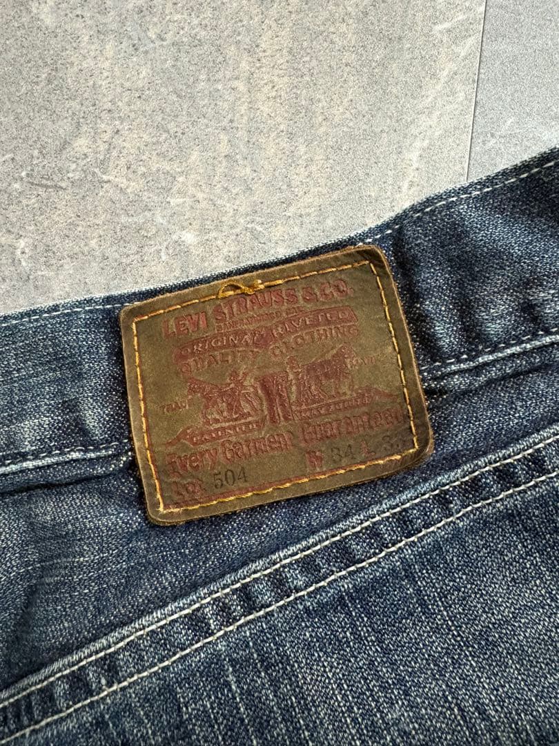 00s LEVI’S 504 wide denim pants W34