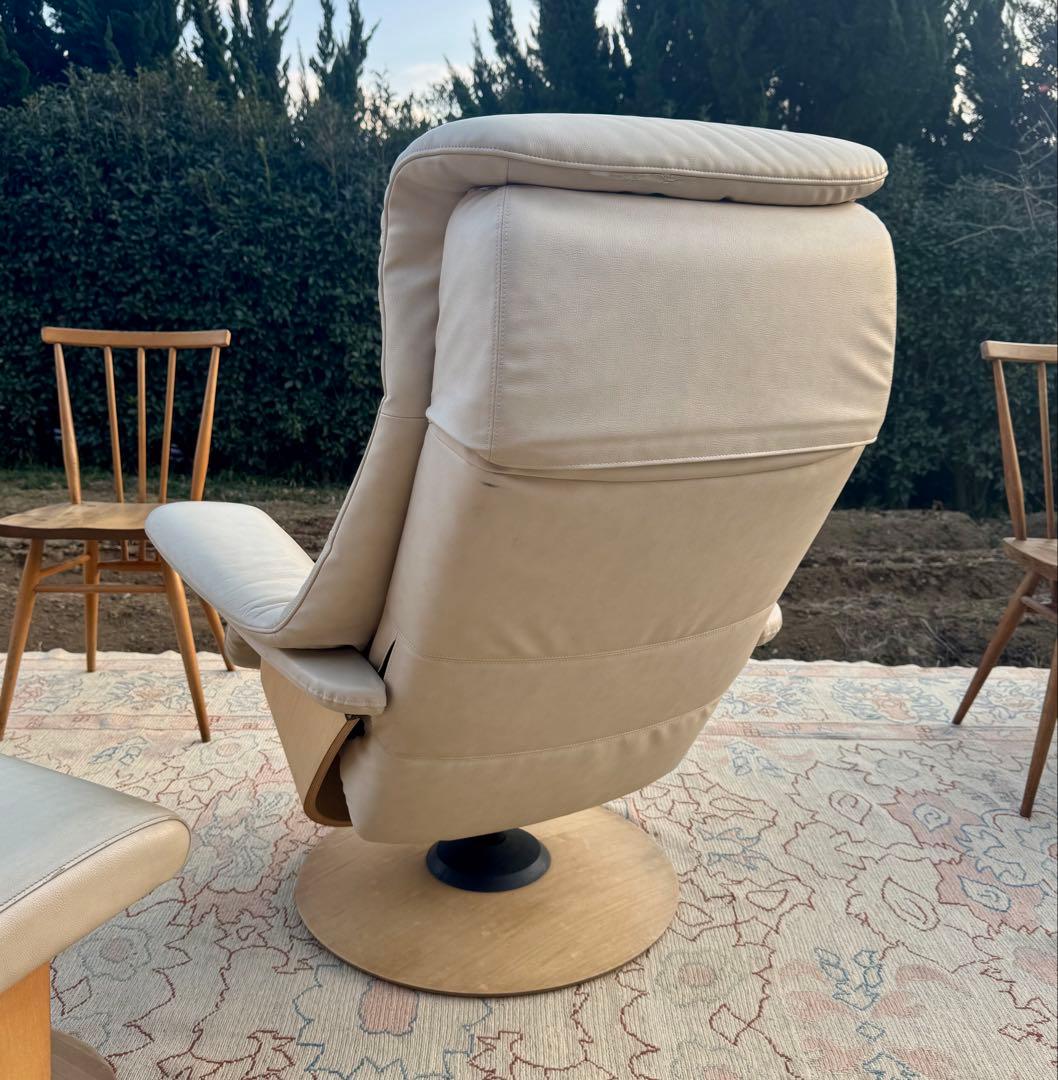 カリモク THE FIRST リクライナー＆オットマン L 本革