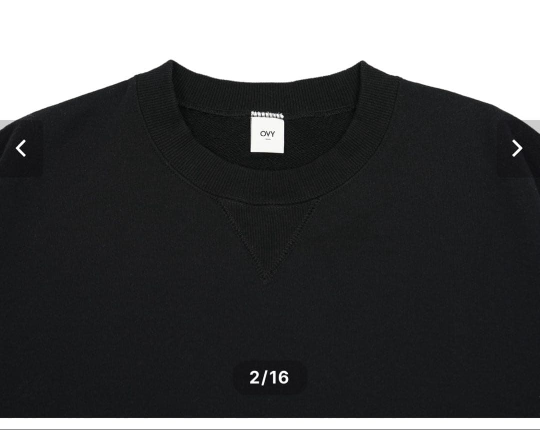 トップス Gusset French Terry P/O Sweat (black)