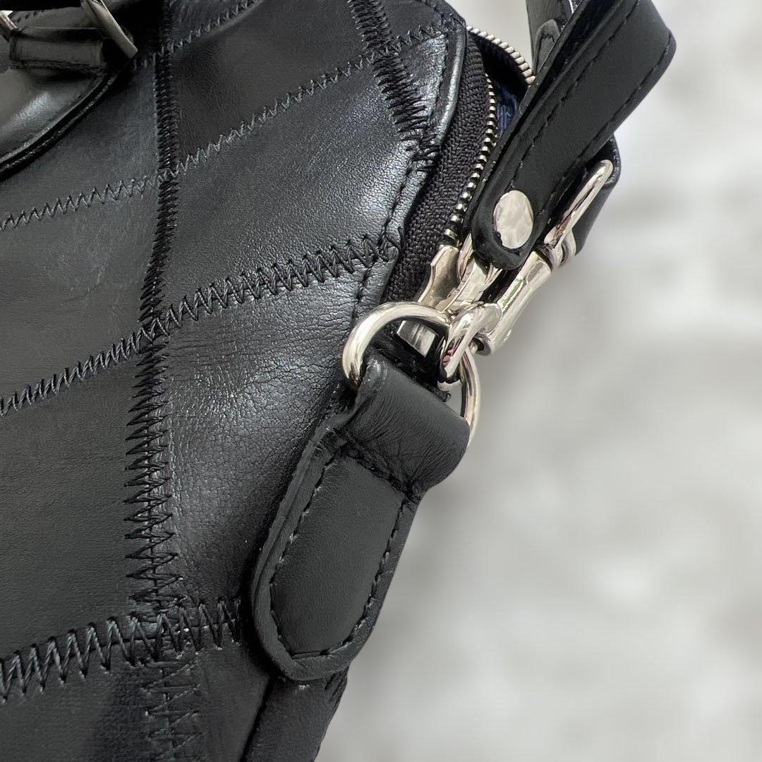 専用　TRION トライオン トートバッグ ボストントート（シボ革） パネル　ブ