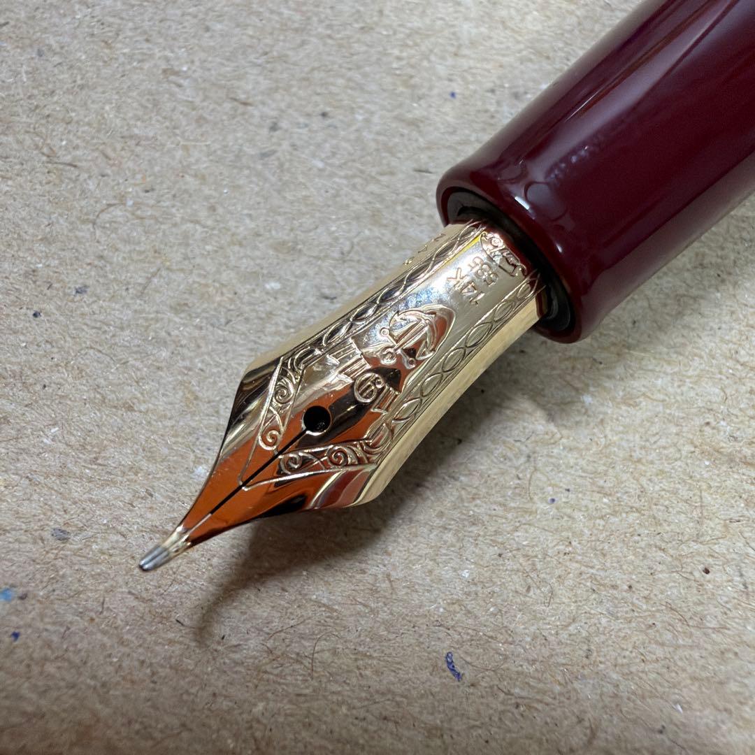 廃盤 セーラー 万年筆 ふでDEまんねん 長刀研ぎ NAG ディープレッド