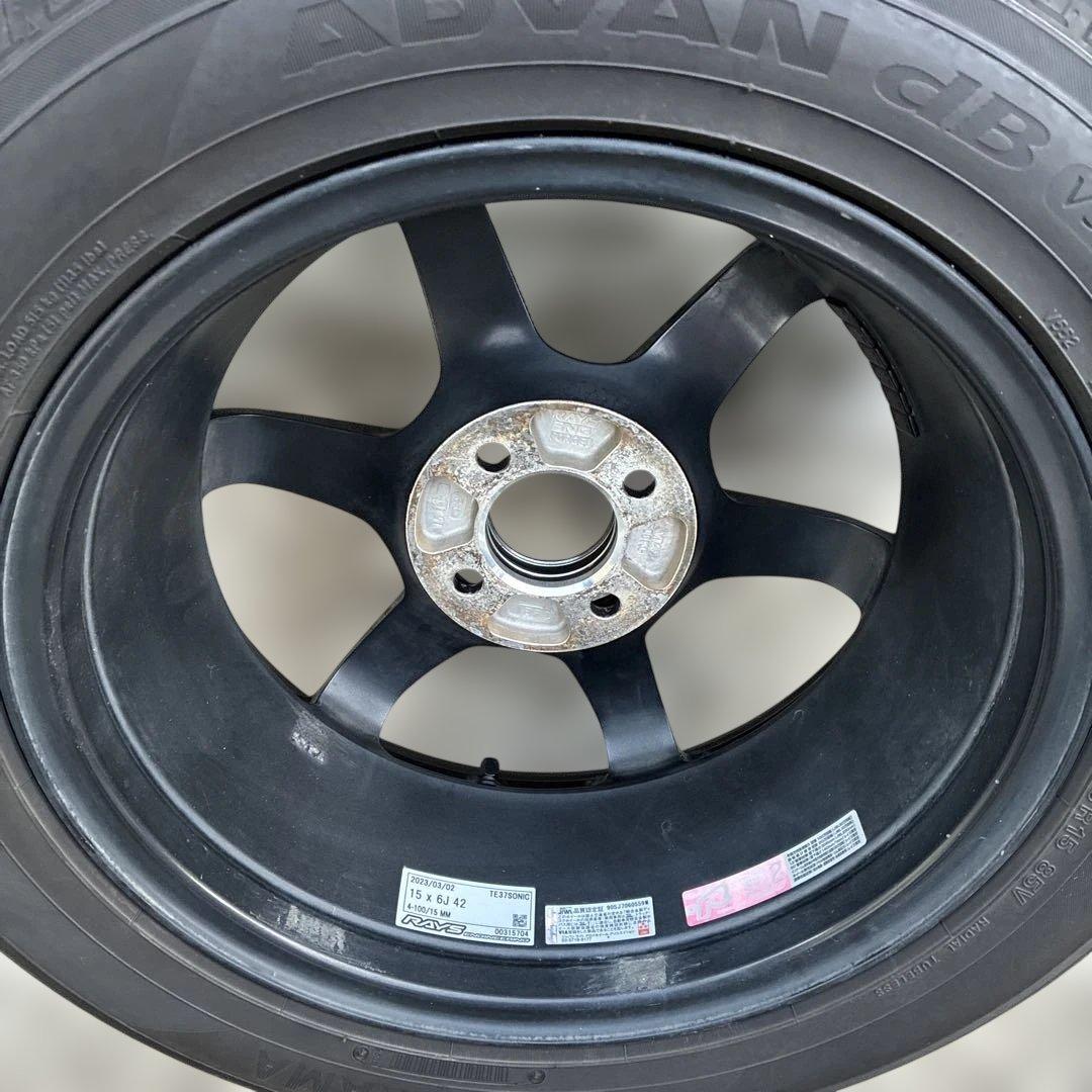 Rays ボルクレーシング　TE37 15インチタイヤセット