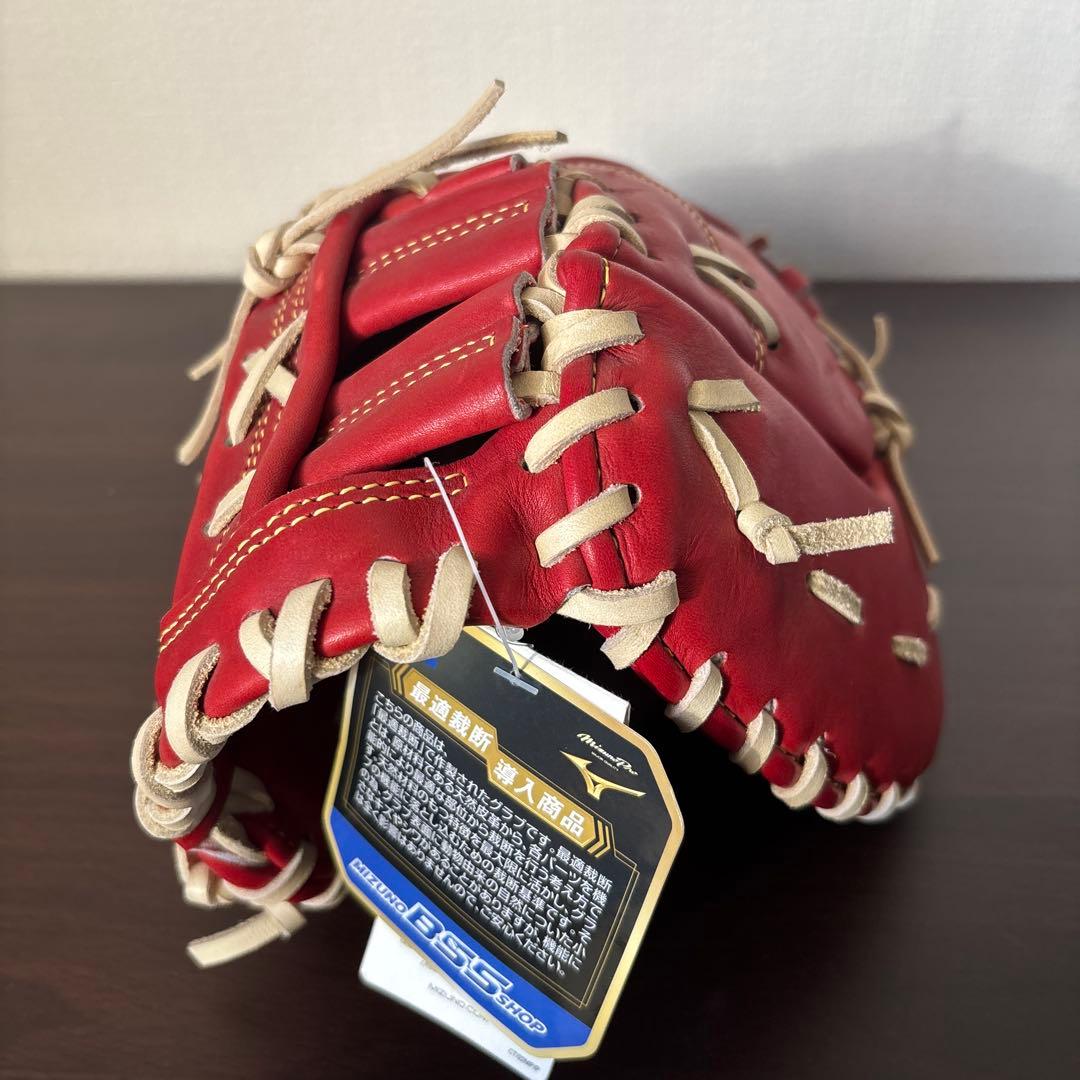 ミズノプロ　硬式用　ファーストミット　定価68,200円　クロスウェブ型　グラブ
