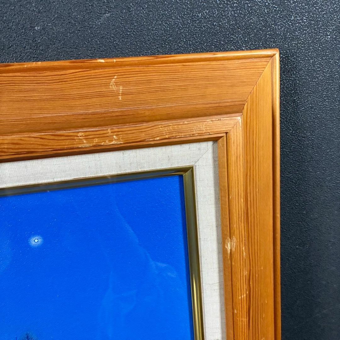 松浦敬文「水辺の城」キャンバスに油彩 共シール 直筆サイン入り 飛翔会会員