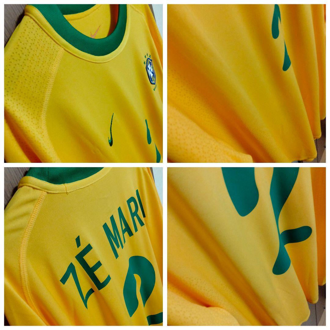 ナイキ ブラジル代表 ゼ・マリア #2 ユニフォーム 00/02ホーム紙タグ付き