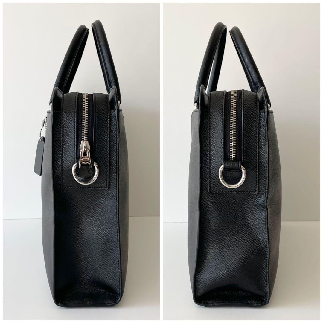 【極美品】COACH メンズ ビジネスバッグ ベケット ブリーフ ケース 黒