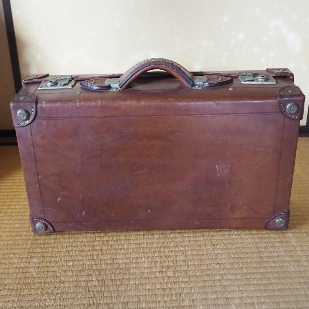 革トランク　昭和レトロ　レザー　皮革　ヴィンテージ