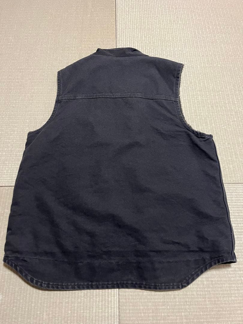 Carhartt カーハート ダックベスト 裏ボア ブラック USA 古着 人気
