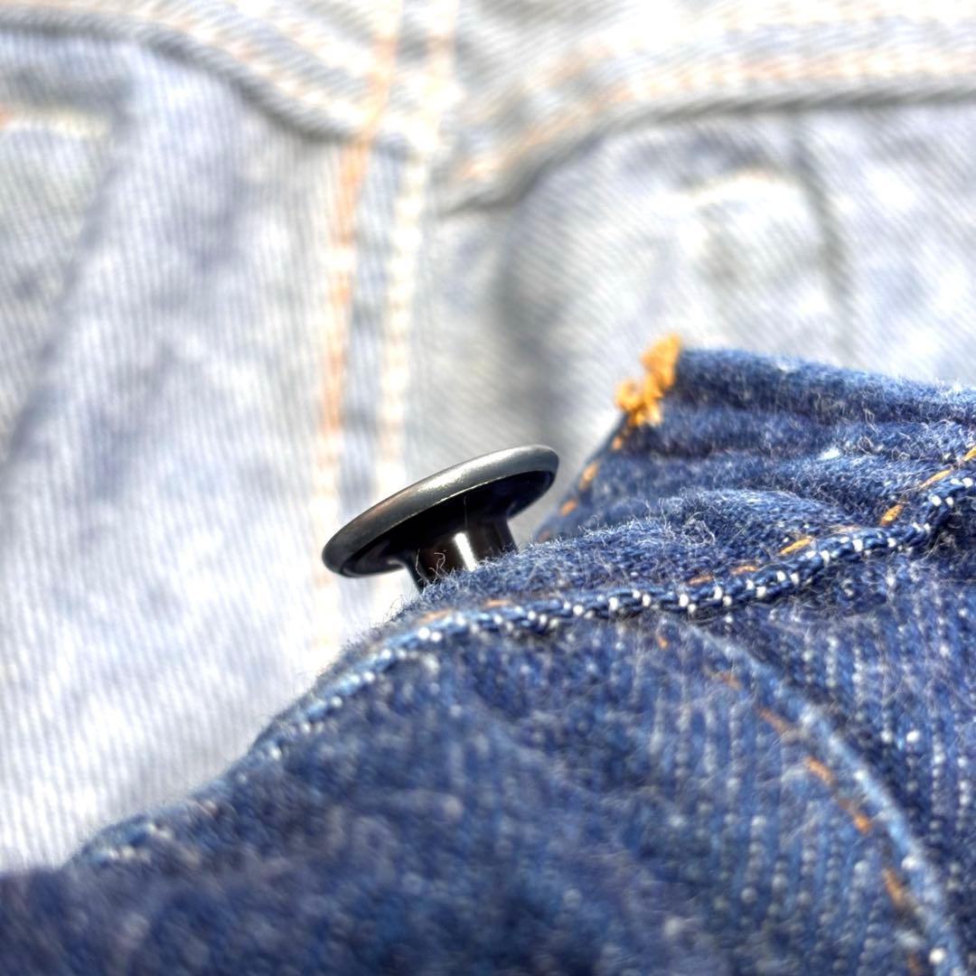 【80s】濃紺 リーバイス 501 ハチマル ナイロンフットボタン USA製