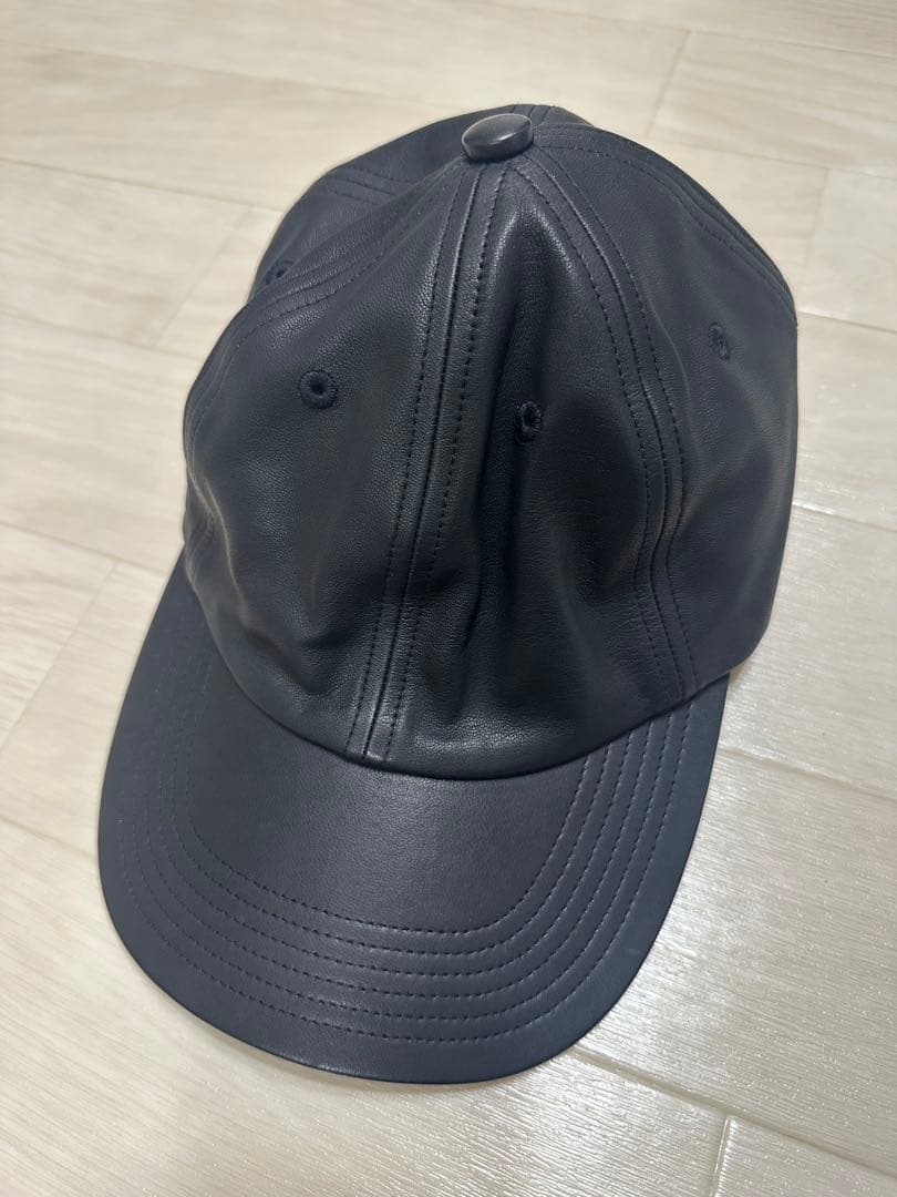 【美品】KIJIMA TAKAYUKI LAMB SKIN 6PANEL CAP