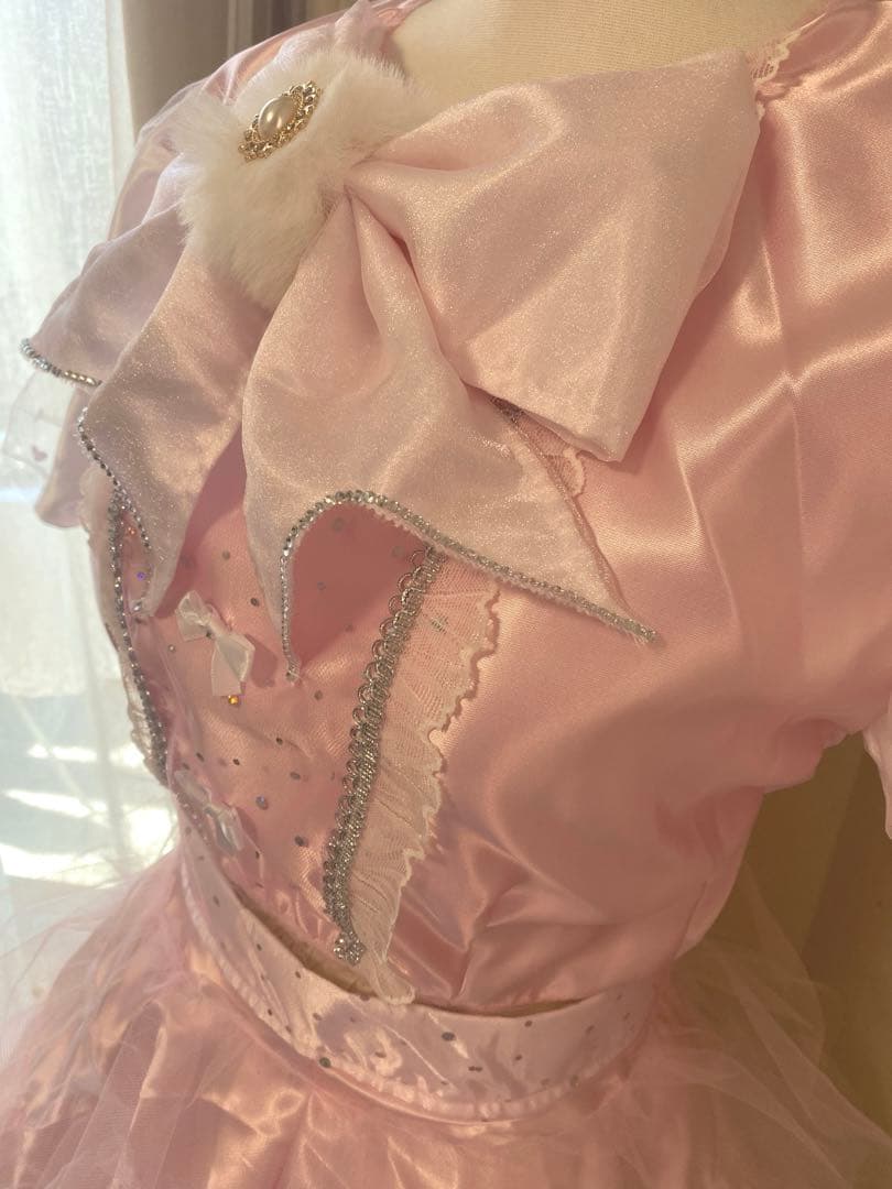 週末価格　 ピンクリボン衣装　ハンドメイド　コスチューム　生誕祭　コンカフェ
