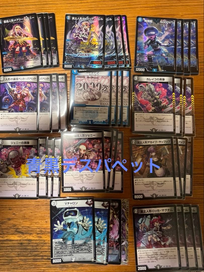 青黒デスパペット　調整パーツ付き　らくらくメルカリ便