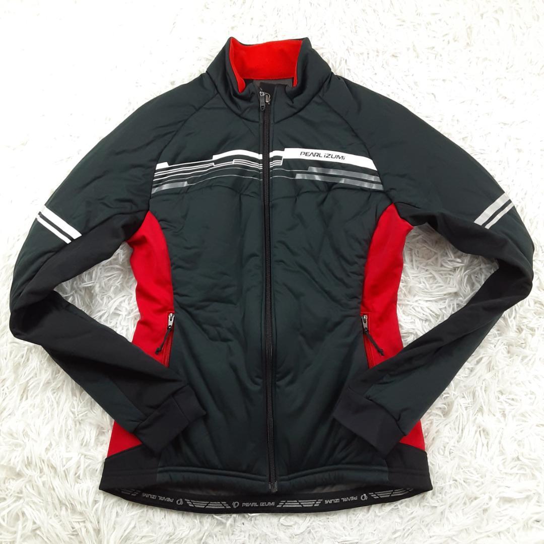 美品◎PEARL IZUMI パールイズミ サイクリングウェアセットアップ 黒赤
