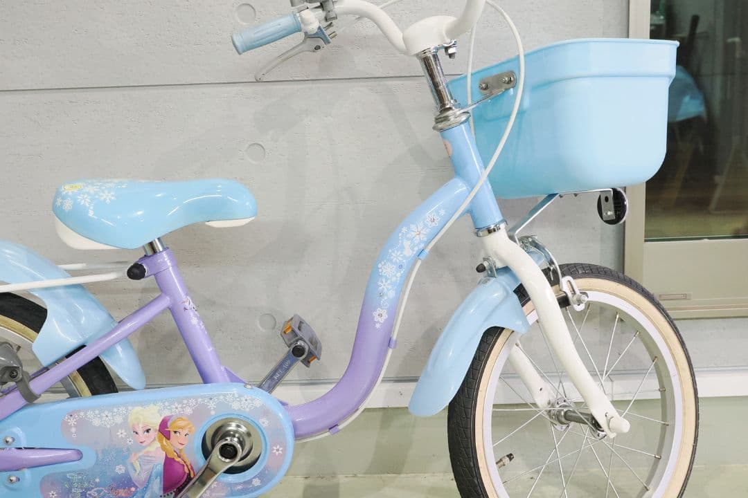 川越市 直接渡し アナと雪の女王 子供用自転車 16インチ　美品