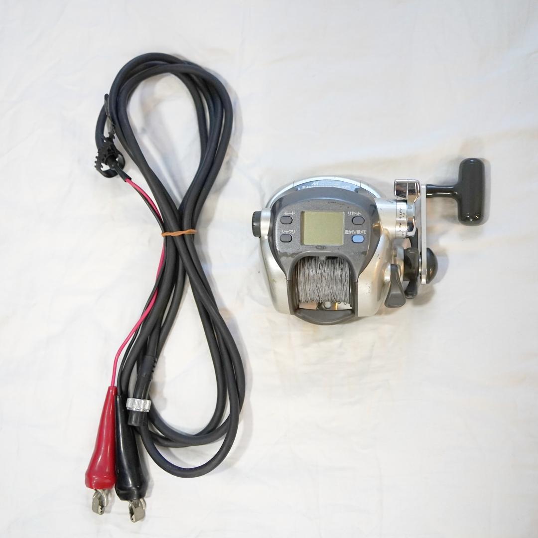 ダイワ製 電動リール スーパータナコンS500W ワニ口ケーブル付き 船釣り