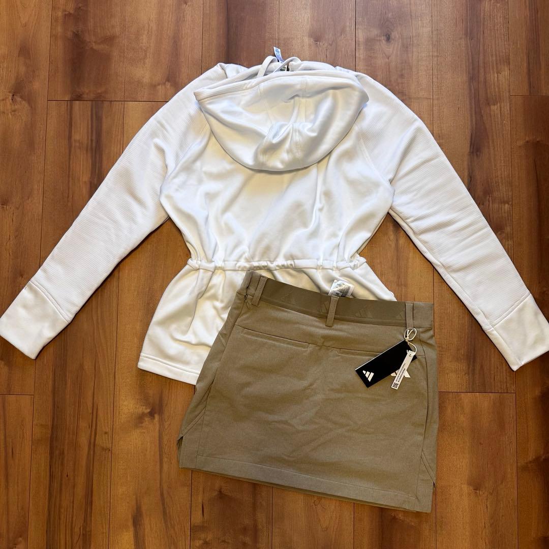 裏起毛パーカー　ウエストシェイプ　ストレッチスカート　セットアップ　春秋冬　L